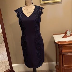 WOMENS CARMEN MARC VALVO NAVY DRESS IN SZ 8...NICE